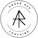 Andre Rex Coaching Logo - the letters A and R combined into a single symbol, inside of a circle